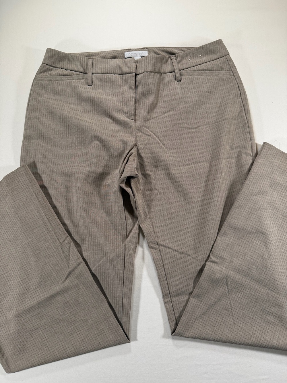 Women’s Taupe Pinstripe Dress Pants